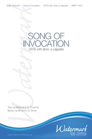 Song of Invocation SATB choral sheet music cover Thumbnail